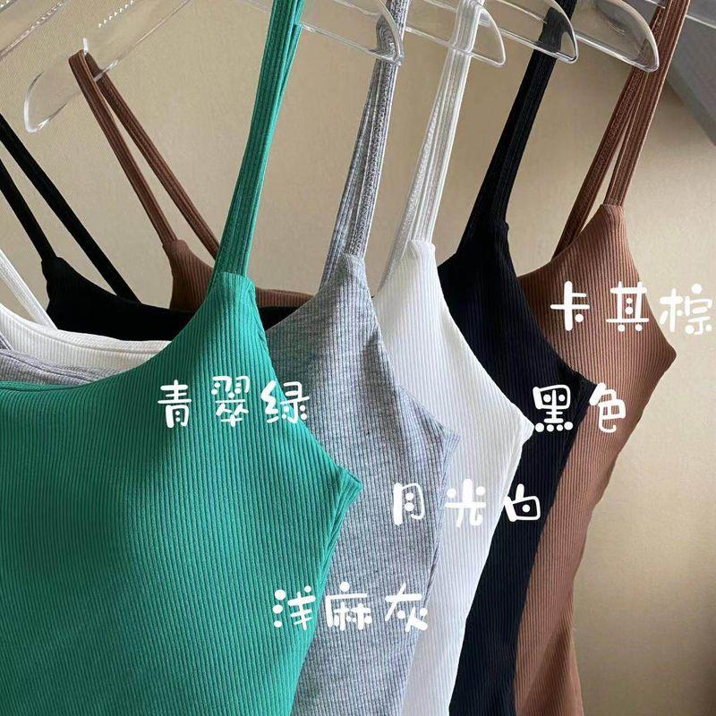 

Beautiful Side Waist Split Sexy Fashion Push-up Workout Sling Thread Internet Celebrity Yoga Sports Casual Vest Light Hemp Gray 1 Piece L