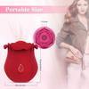 Vibrators for Clitoris Stimulation Rose Shape Vaginal Sucking Vibrator Nipple Sucker Tongue Tease Powerful Sex Toys for Women