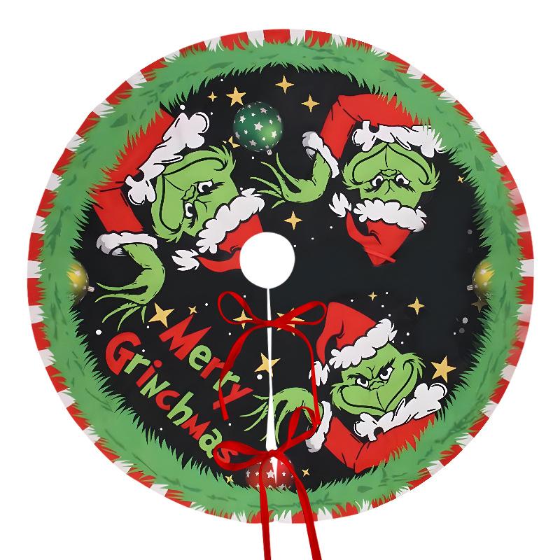 1 Stück Weihnachtsbaumdecke Rot Golden Feiertagsdekorationen mit wärmenden Sternen, strapazierfähiges Polyestergewebe für drinnen und draußen Weihnachtsbaum Zuhause