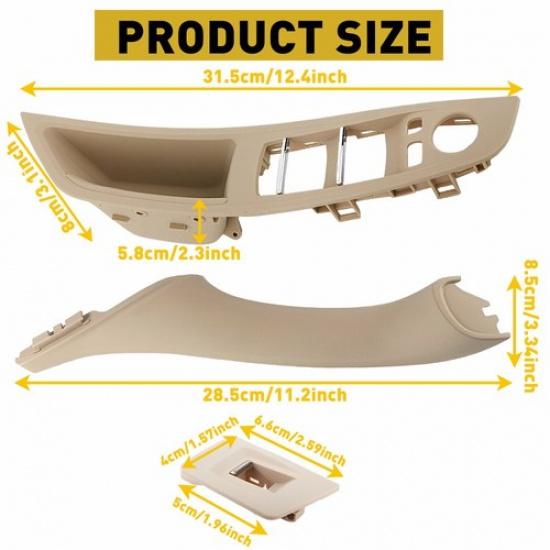Interior Door Panel Handle Pull Trim Cover For BMW F10 F11 520i 528i 530i 535i