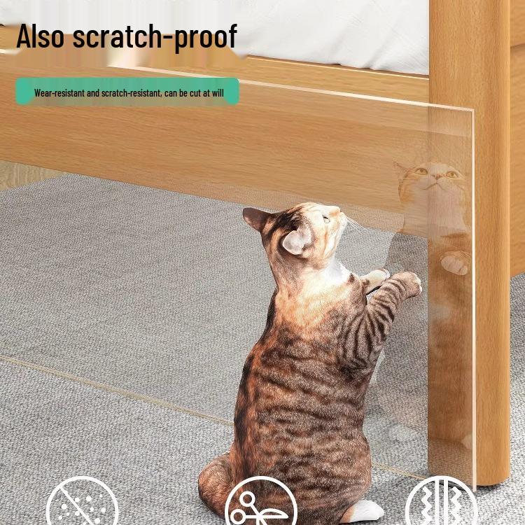 Zábrana proti kočkám pod postel: Prachotěsný, Průhledný Ochranný Okraj Postele pro Domácí Mazlíčky, Zástěna do Mezery Pohovky