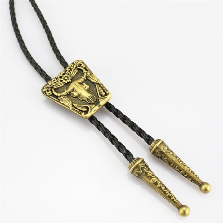 Cool Bolo Tie Necktie Western Cowboy Necktie Necklace Male Costume Accessory