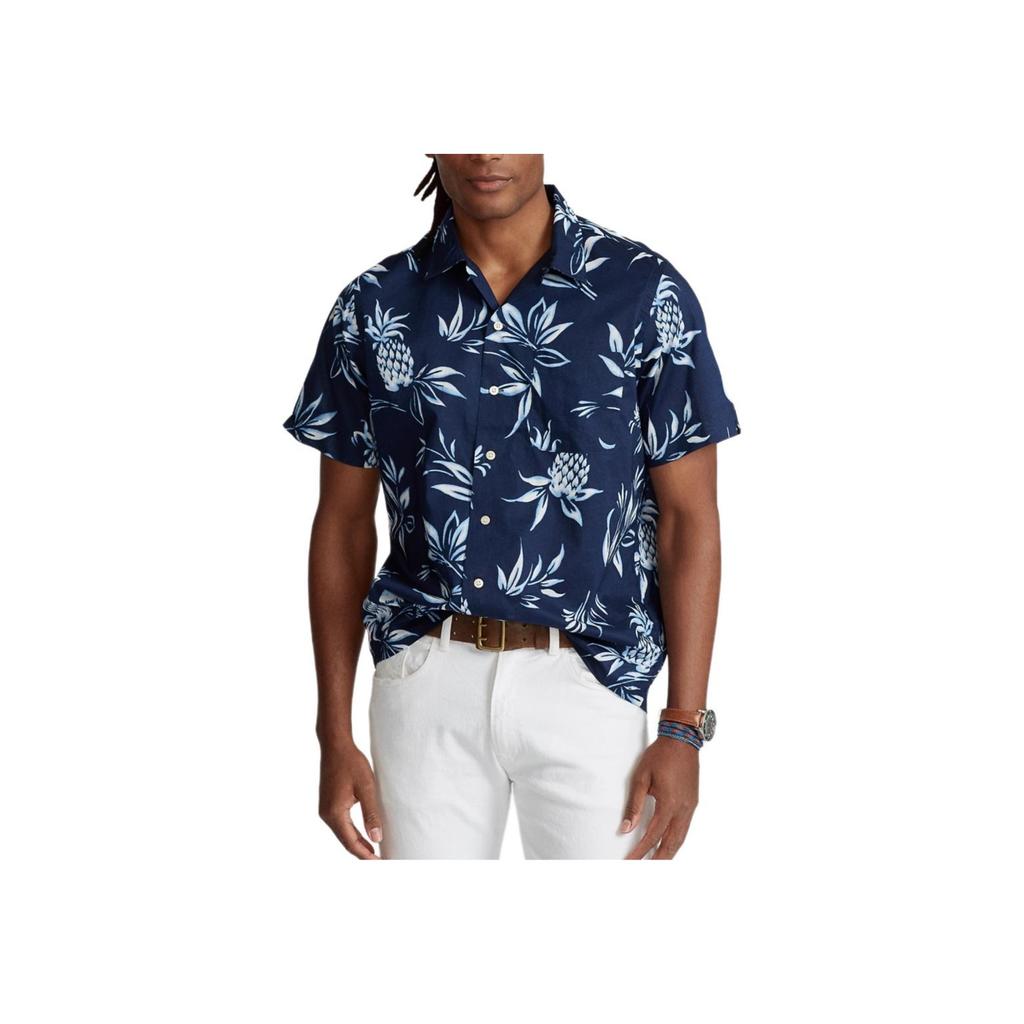 Polo Ralph Lauren Bedrucktes einreihiges Poloshirt Herren Hemden Blau MNPOWOV1N820440-999