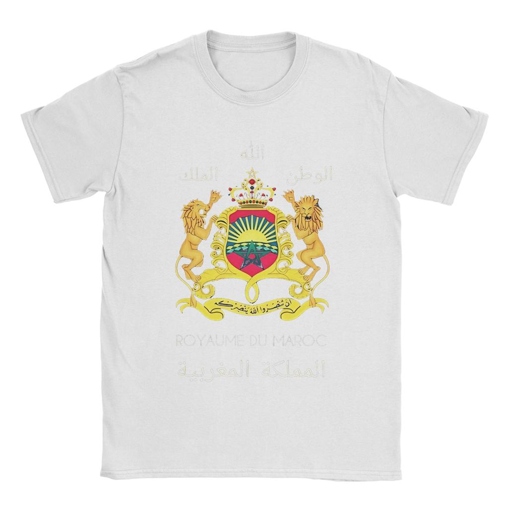 Kingdom Of Morocco TShirt Men  Novelty Pure Cotton Tee Shirt Round Collar Short Sleeve T Shirt Graphic Printed Clothing