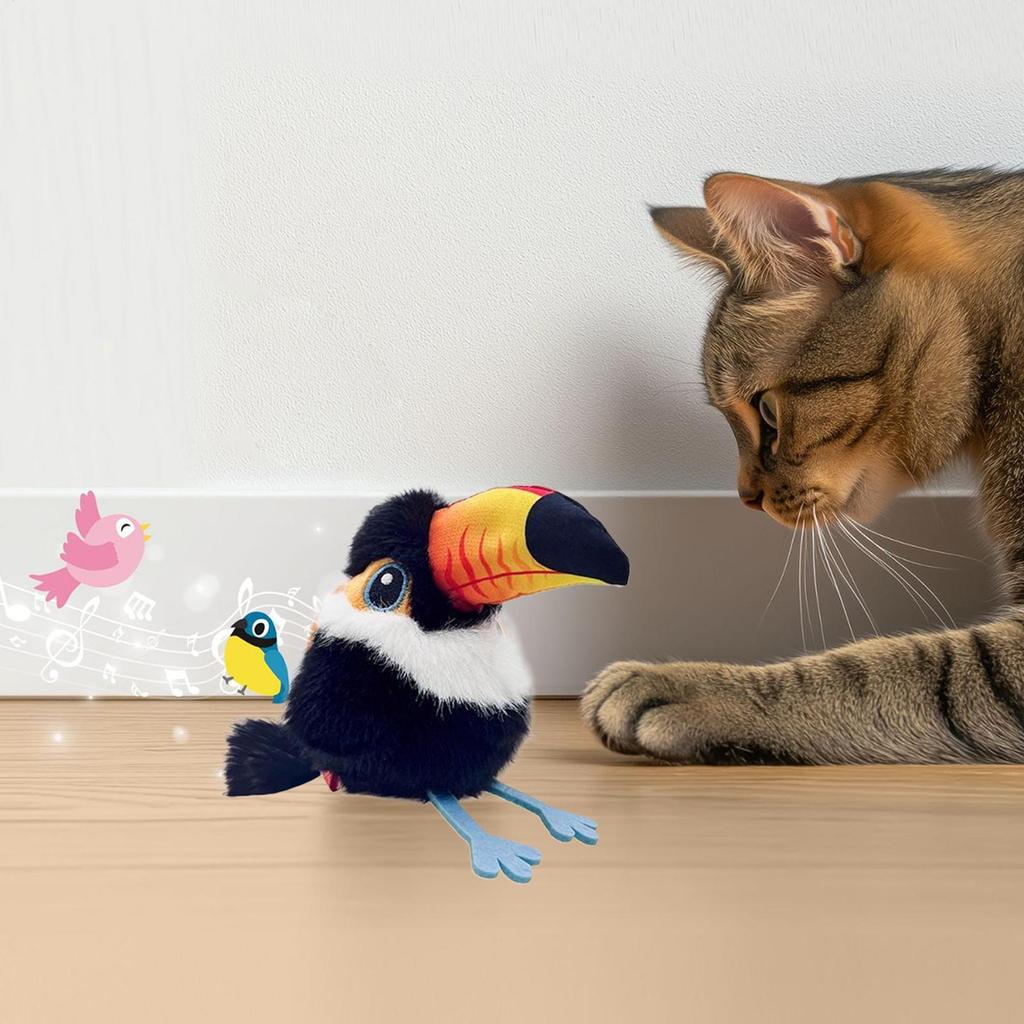 Flying Bird Cat Toys Rechargeable Flapping Bird Flappy Moving Activity Flying Supplies Accessories For Pet Kitten Room