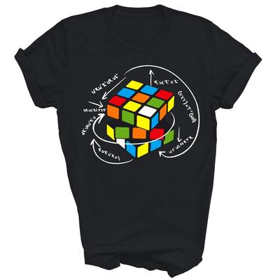 Camiseta Unisex Engraçada Cubo Mágico Speed Cubing Ciência da Computação Presente