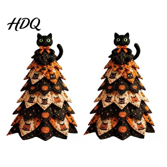 Idee Regalo Pensate Fatte a Mano Kit Creativo Patchwork Vintage Kit Artigianale Albero di Natale in Tessuto Trapuntato Fai-da-te Set da Cucito di Natale da Tavolo per Principianti