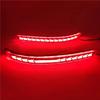 Compatible With KIA Pegas Soluto 2017-2023 LED Rear Bumper Light Rear Fog Lamp Turn Signal Brake Light Reflector(Red Cover)