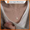 S925 Sterling Silver Necklaces For Women Simple Chain Fashion Minimalist Pendant Heart Necklaces Birthday Gift