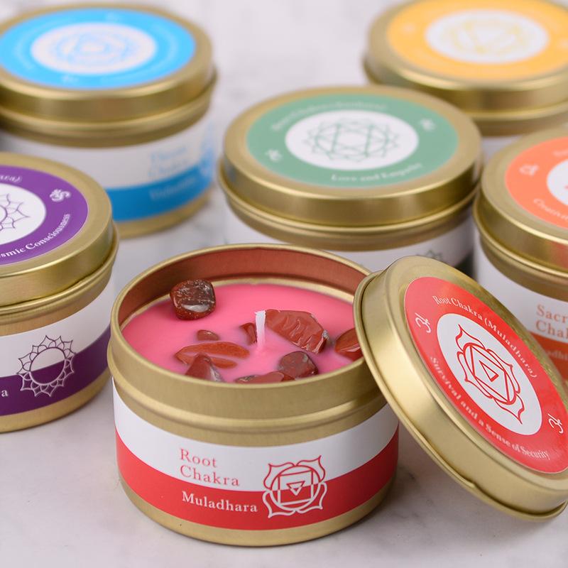 Scented Seven-color Set Crystal Aromatherapy Candle Atmosphere Gift Box