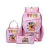 Rhythm box music game heat transfer backpack Sprunki pink schoolbag portable lunch bag stationery pencil case D