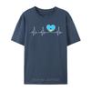 Saint Lucia Love Heartbeat St Lucian Flag On Saint Lucia Runner Heartbeat Loose Print Tshirts Unisex Tops T Shirt Sweatshirts