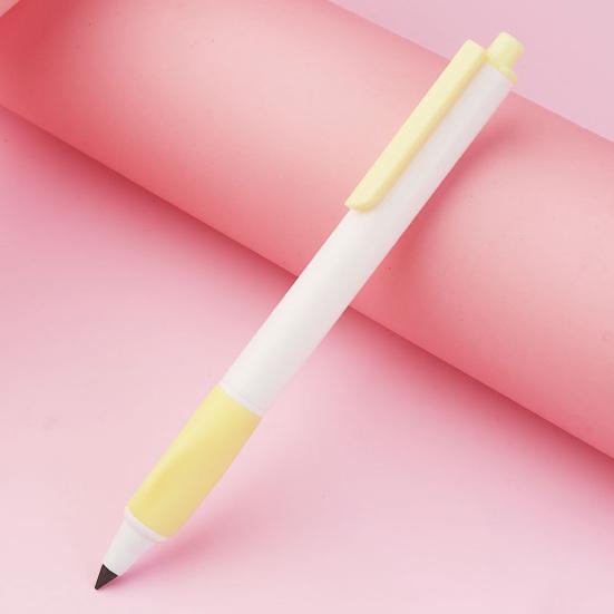 Set de 7 creioane eterne HB 0,5 mm Creioane de tip Push Ascutire fara cerneala Creion sters fara cerneala Creion corectiv cu prindere din silicon pentru scoala primara