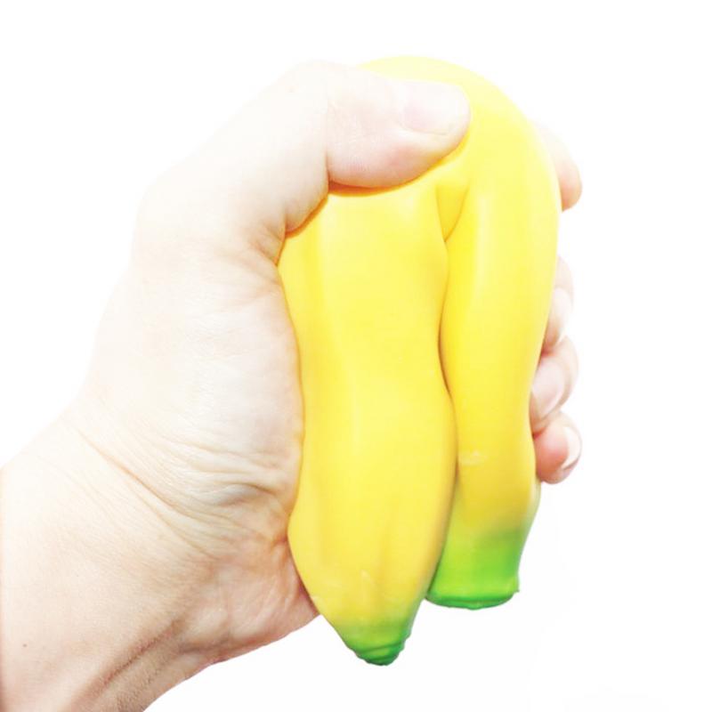20cm Simulations-Bananen-Spielzeug, langsam aufsteigend, zum Kneten, Stressabbau-Puppe