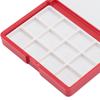 2PCS 12/24 Grids Palette Case Red/Blue Pigment Tray Paint Container  Daily Pigment Distribution