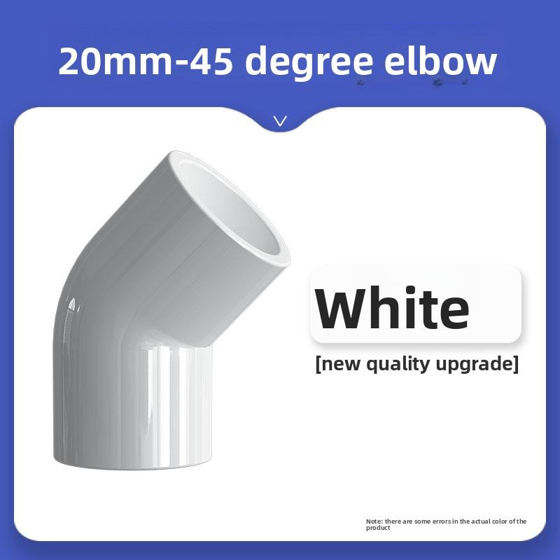 25mm PVC Pipe Equal Elbow Connector Garden Irrigation Fish Tank 45 Degree Elbow Joint Pipework Adapter Aquarium Accessories