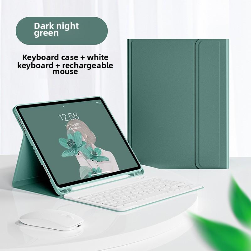 Bluetooth Keyboard Leather Case for IPad 10 10.2 with Pencil Slot Compatible Air 5 Pro 12.9 Mouse