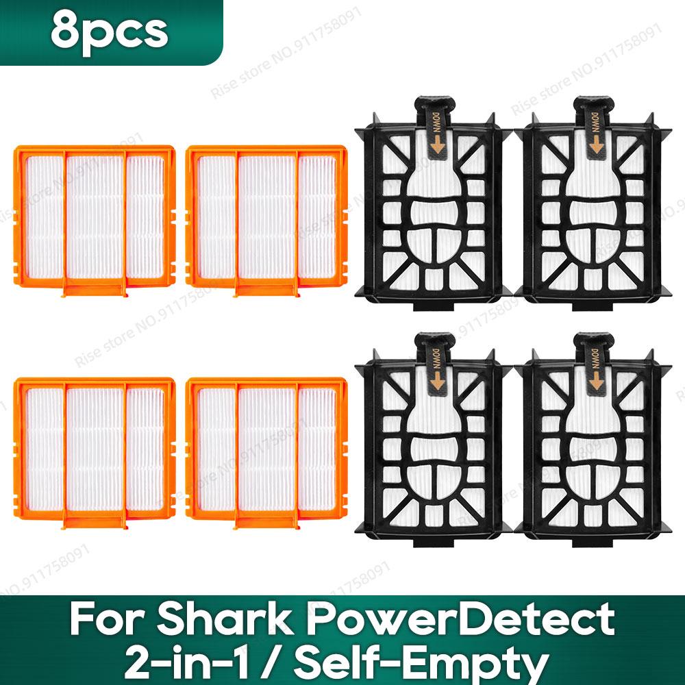 Compatible for Shark PowerDetect 2-in-1 (RV2820YE, RV2820ZE) / Self-Empty (RV2820AE) Accessories Main Brush Filter Mop Pad