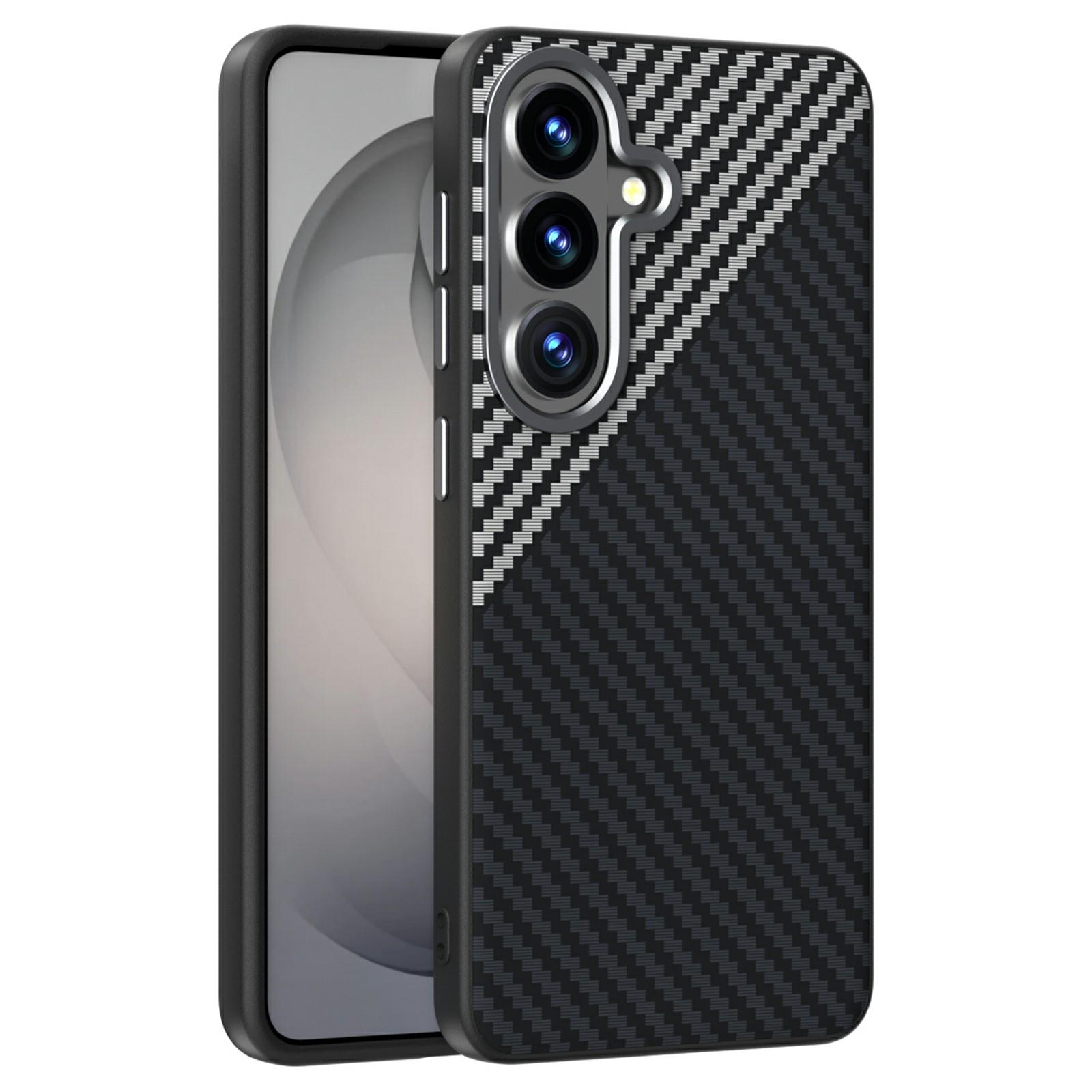 ABEEL For Samsung Galaxy S26 / S26 Pro Magnetic Case Carbon Fiber Texture Phone Back Cover