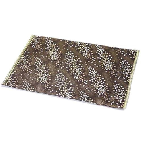 Yamakou Fire-Resistant Mat, Fire-Retardant Sheet, Safety Mat, Brown, Buddhist Altar Mat, Fire-Resistant, for Sutra Desks, Made In Kiryu City, Gunma Pr