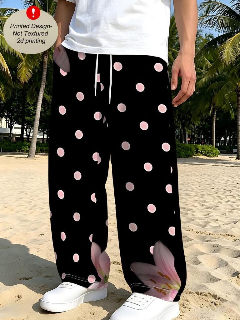 Men's casual pants straight-leg pants trousers casual loose POD to map can be determined Europe and America