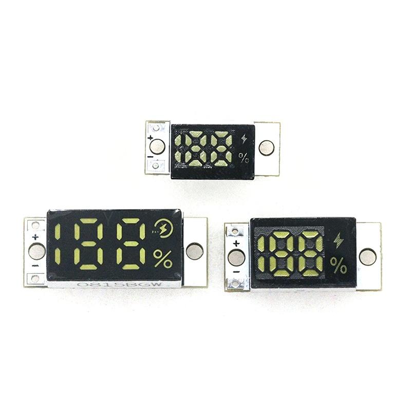 Mini Battery Level Indicator Module With Smart Button For 1-4S Lithium Battery Accurate Percentage Display Low Power Consumption