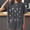 Sluta dagdrömma om retro-t-shirts, T-shirts med tryck av Talking Heads-bandet, Korta ärmar, Avslappnad daglig street wear