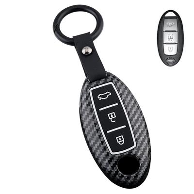 LETINGFAR Key Case for Nissan, Smart Key Case, Key Cover, ABS Plastic, 3 Buttons,