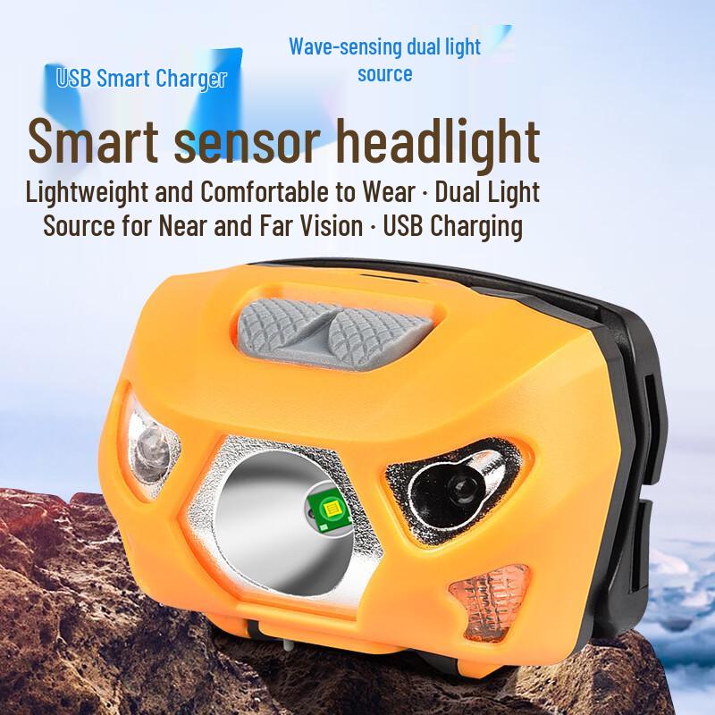 OEING T39S Wiederaufladbare LED-Induktions-Stirnlampe