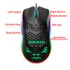 Cave Mouse RGB Luminous Macro Programming Game Mouse With 6 Buttons To Turn Off Lights, Supports Various Wired Mice