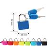 Colorful Copper Core Padlock for Suitcases, Bags, Cabinets, Dorms, and Travel
