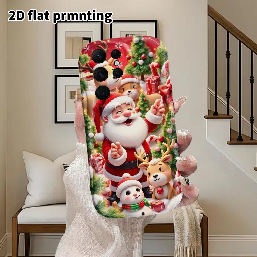 Phone Case: 2D Flat Samsung Galaxy A34 A35 M05 M06 S20 S22 S21 FE Plus 5G Protective Case, Couple Style, Family Set, Christmas and Halloween Gifts