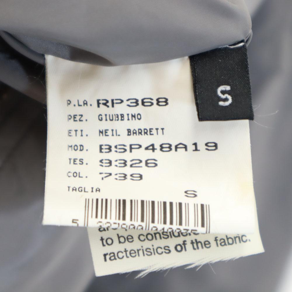 NEIL BARRETT Flight jacket S gray Parker Men's Used