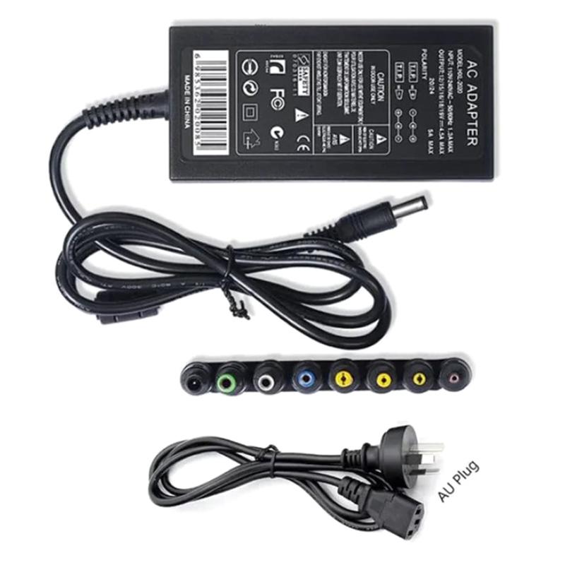 Universal Power Adapter 96W 12V To 24V Adjustable Charger Set DC 5.5x2.1mm 8 Plugs