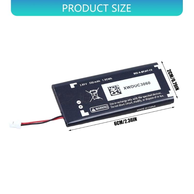 500mAh High Capacity Rechargeable Battery for Game Controllers Long Use Power Universal Compatibility Easy Installation