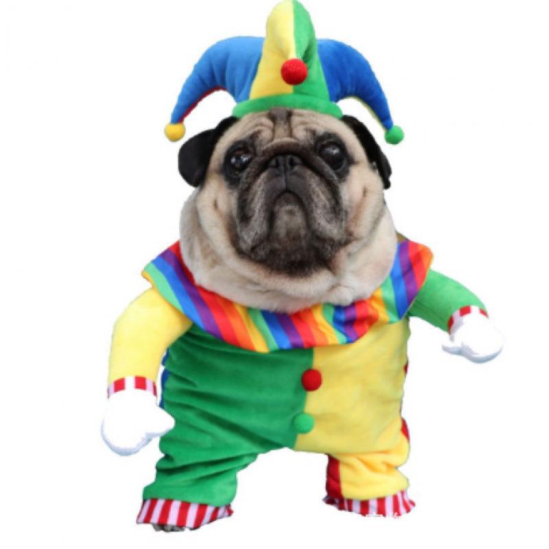 Deadly Doll Pet Costume: Halloween Dog Outfit with Knife Dagger for Puppies