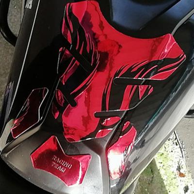 1 ud. Pegatinas 3D para Depósito de Aceite de Motocicleta Calcomanías Decorativas de Estilo Llama para Depósitos de Motocicleta Universal Accesorios de Protección para Moto