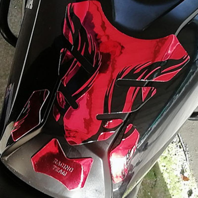 1 ud. Pegatinas 3D para Depósito de Aceite de Motocicleta Calcomanías Decorativas de Estilo Llama para Depósitos de Motocicleta Universal Accesorios de Protección para Moto