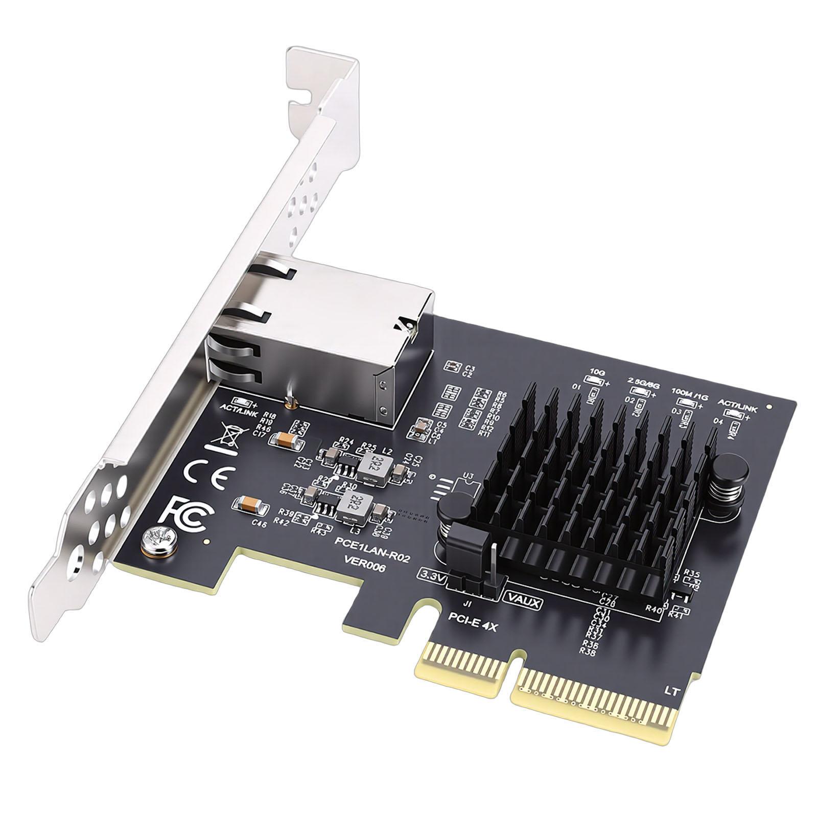 

PCIe 4X Gigabit Network Card Diskless PXE 10Gbps Ethernet Adapter for Desktop Server