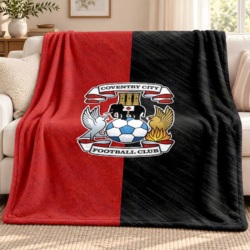 Coventry City F.C. blanket Flannel Blanket Soft Cozy Plush Throw for Sofa Bed Lightweight Home Decoration Outdoor camping