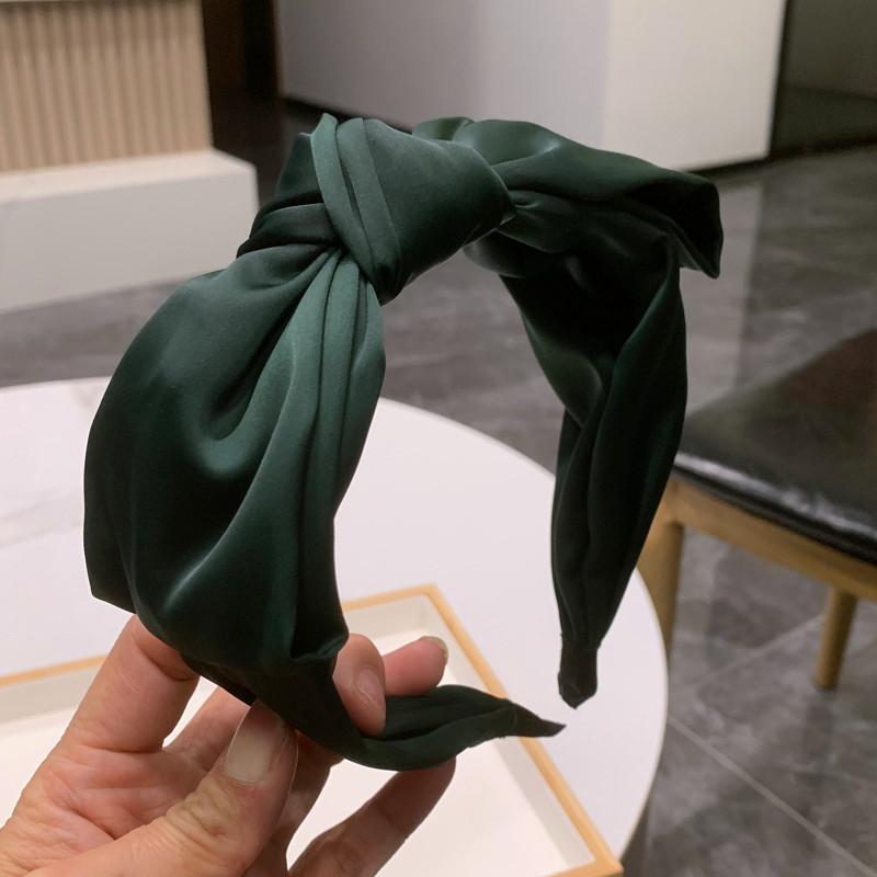 

Проста пов язка для волосся з бантиком для жінок однотонна вузлова обруч для волосся широка пов язка на голову корейські аксесуари для волосся головний убір для дівчаток Size fits all