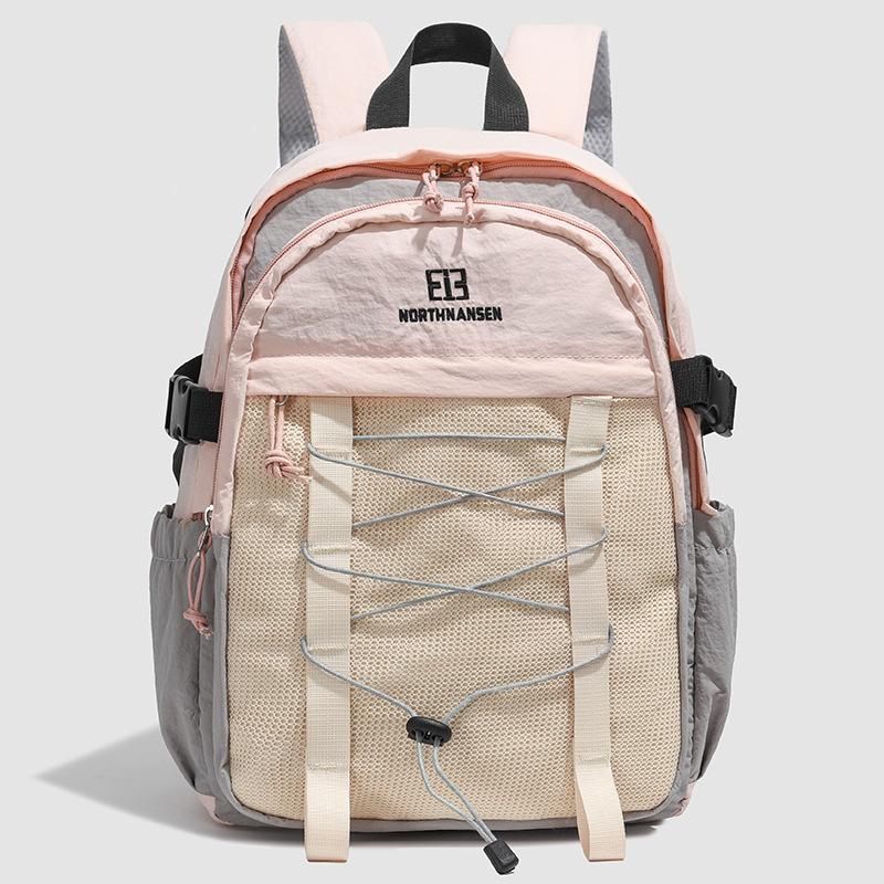 Simple Drawstring Backpack for Women, Large Capacity, Color-blocking, Versatile, Casual Backpack for Commuting, Campus, and College Students