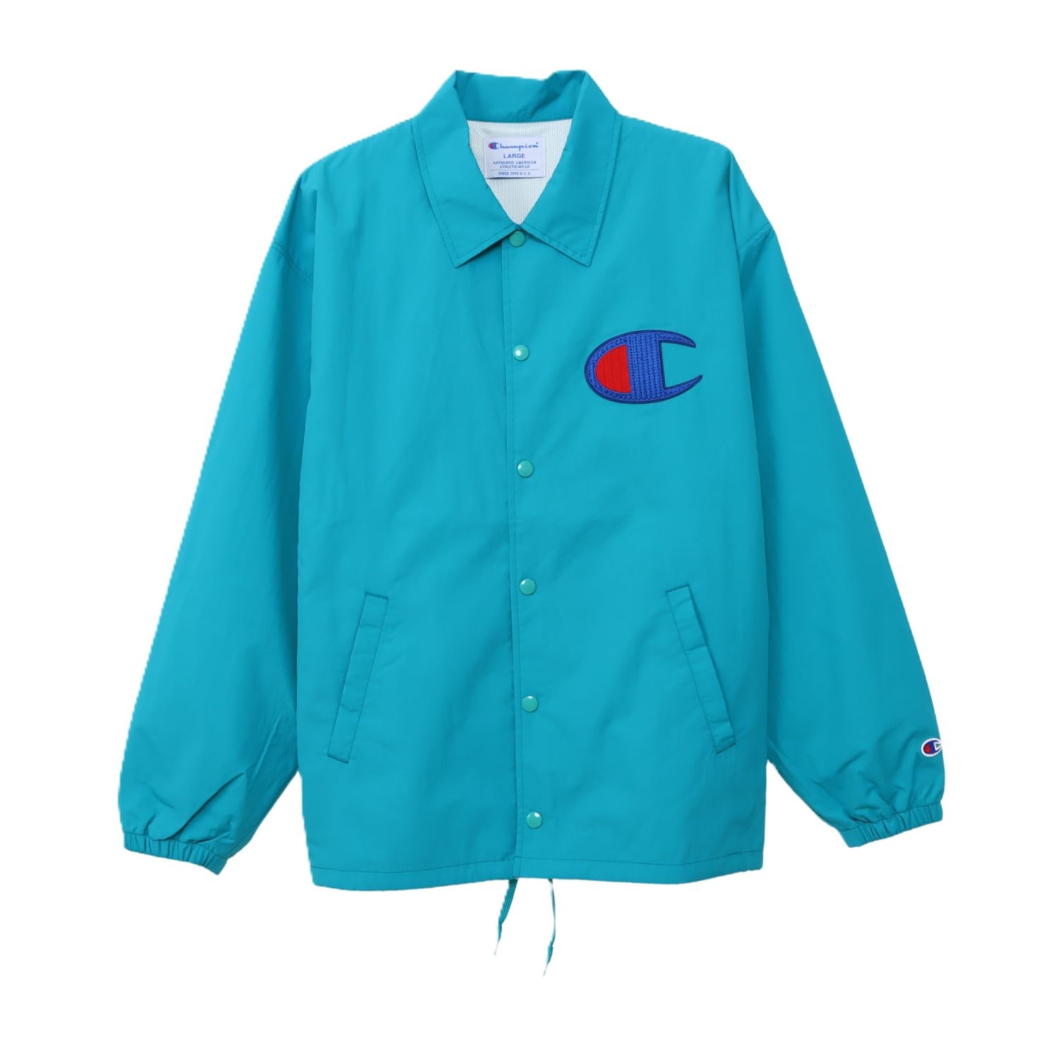 

Champion Action Style Long Sleeve Coach Jacket with Big Logo, C3-B605-428-L