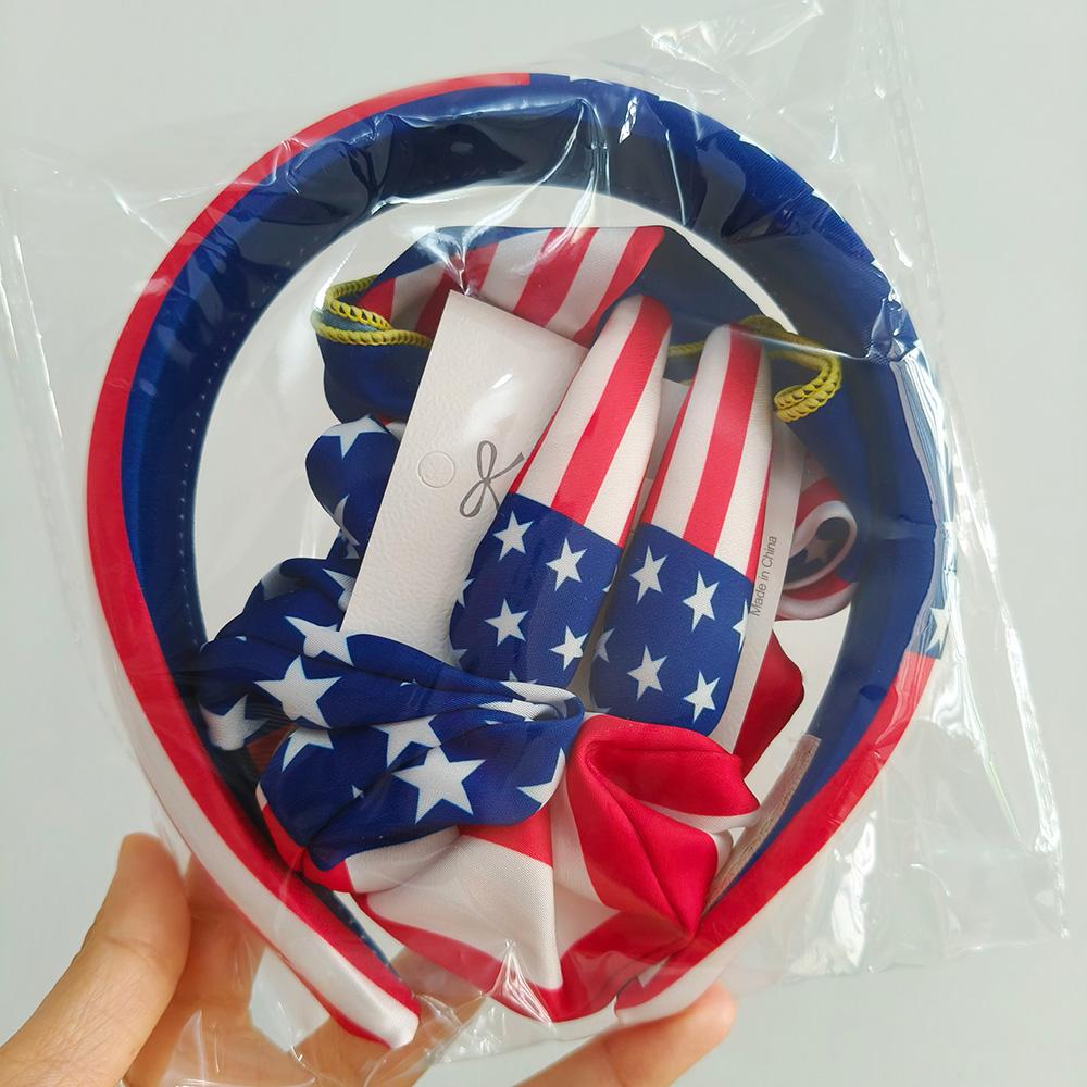 2026 3 Stück Fahnen Länder Set Stirnband Haarspange für Frauen Fußballfans Mode USA Mexiko Kanada Deutschland Fahne Haaraccessoire