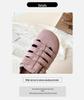2025 Summer Roman Retro Soft Sole Closed-Toe Slip-On Half Slippers