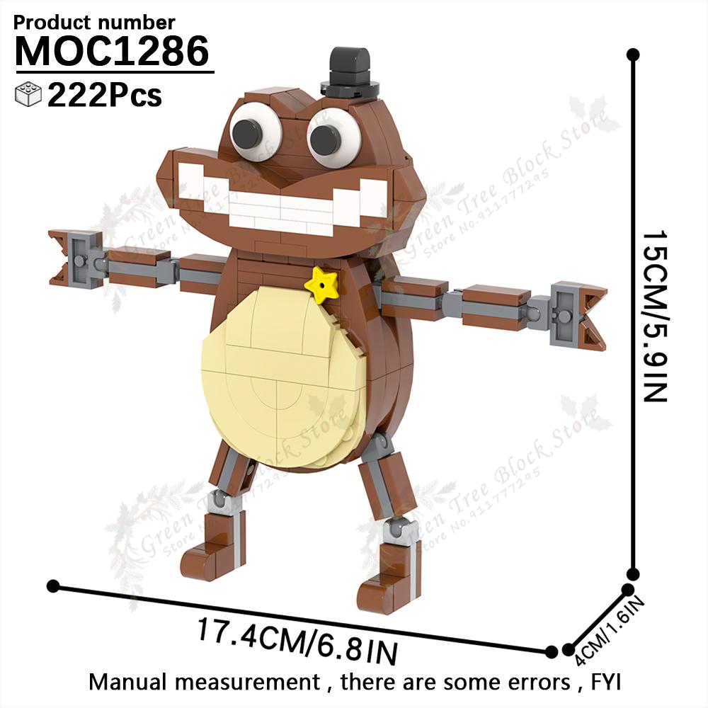 Horror Game Series Pianosaurus Yarnaby Cat Backrooms MOC Creative Banban Monster Building Block Model DIY Bricks Kids Gifts Toys