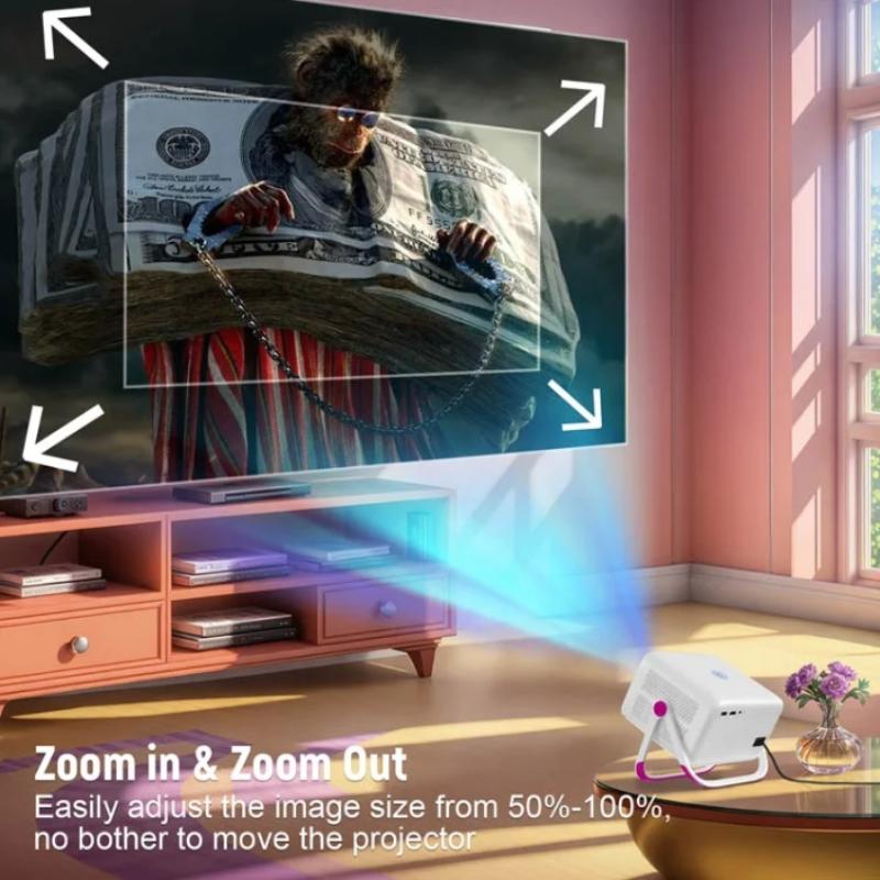 Velec 4K HD Projector 650 ANSI 1080P Auto Focus Android 11 H713 Wifi6 BT5.2 Portable Outdoor Video Smart Home Theater Projectors