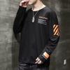 Men's Korean Style Long-Sleeve Slim Round Neck Sweater Shirt for Spring
