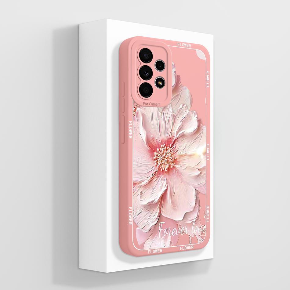 For Samsung Galaxy A52 A52S Case Cute Candy Painted Cover For Samsung A 52 Soft Liquid Silicone Phone Cases For Samsung A52 Capa