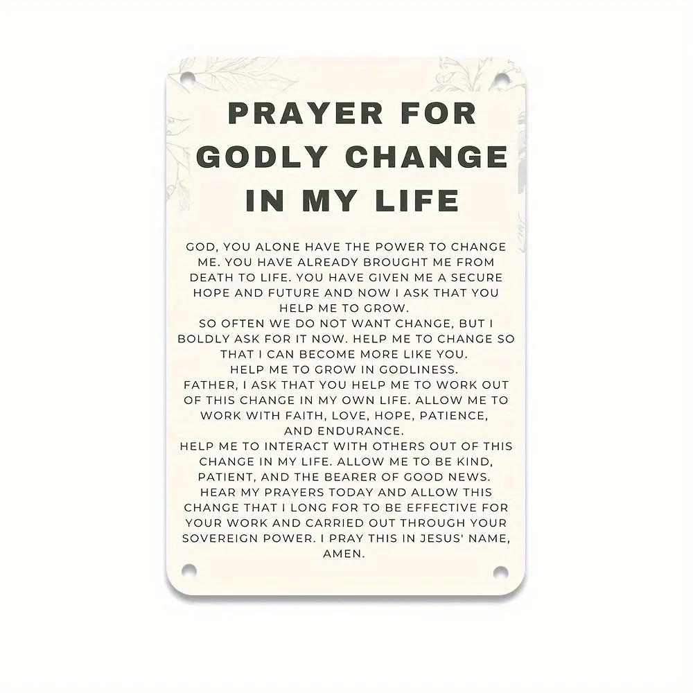 Vintage Metal Tin Poster Dear God Psalm Bible Metal Tin Signs Posters Plate Religious Home Decoration for Cafe Clubs Home Church